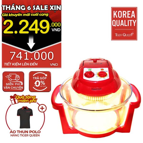 Lò nướng thủy tinh halogen hiệu TIGER QUEEN AX-787MHV [11L]