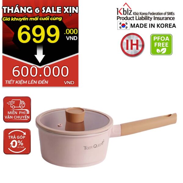 Nồi quánh ceramic chống dính hiệu TIGER QUEEN CWCP-18B [1.9L]
