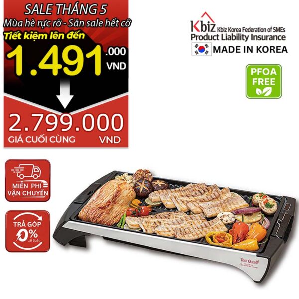 Vĩ nướng điện hiệu TIGER QUEEN KEC-0202G [51cm]