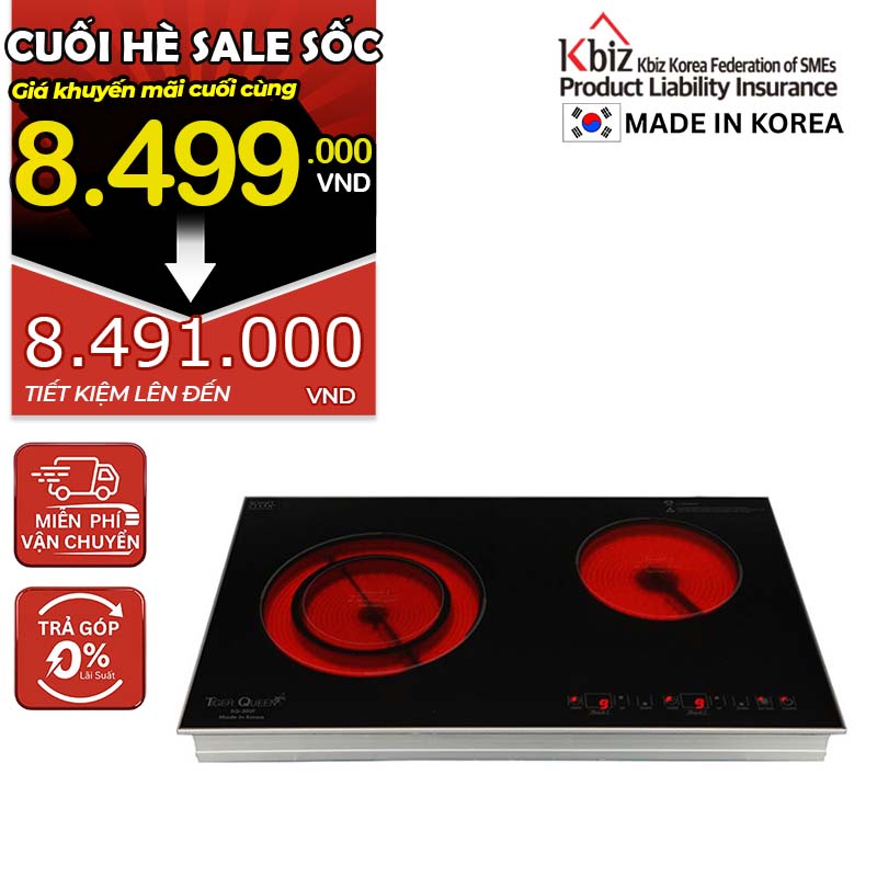 Bếp điện đôi hồng ngoại hiệu TIGER QUEEN SQ-350T