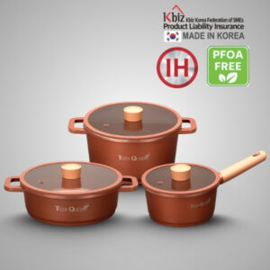 Bộ nồi ceramic chống dính hiệu TIGER QUEEN CWCB-3PCS