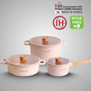 Bộ nồi ceramic chống dính hiệu TIGER QUEEN CWCP-3PCS