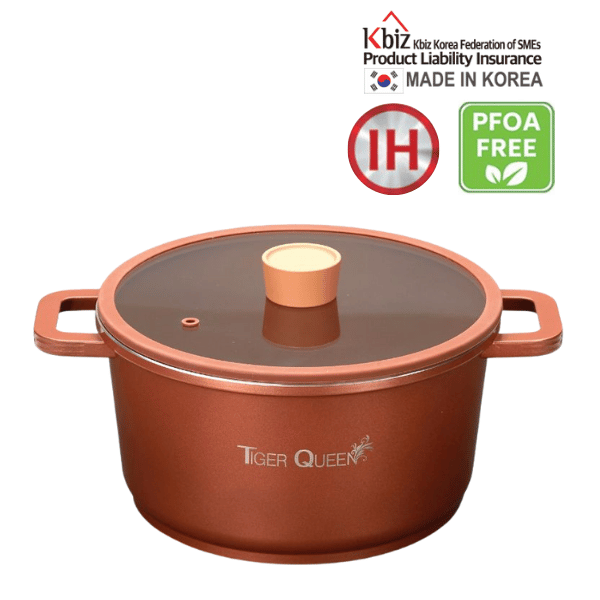 Nồi hầm ceramic chống dính hiệu TIGER QUEEN CWCB-24CH [5.18L]