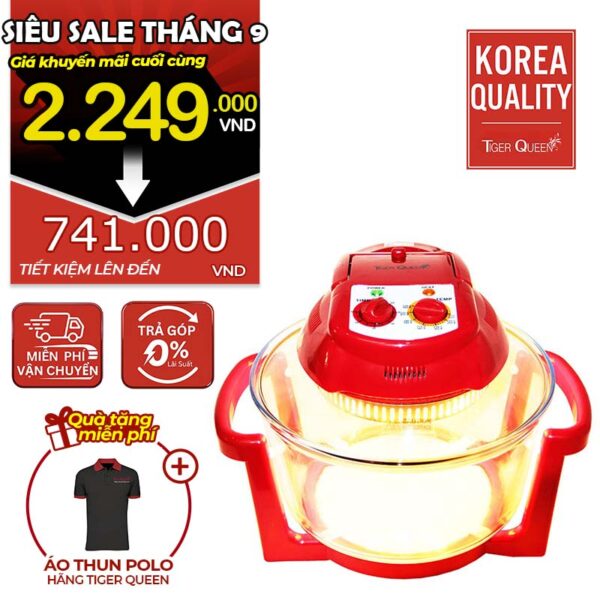 Lò nướng thủy tinh halogen hiệu TIGER QUEEN AX-787MHV [11L]