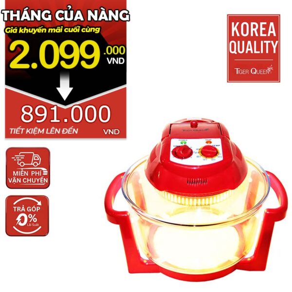 Lò nướng thủy tinh halogen hiệu TIGER QUEEN AX-787MHV [11L]