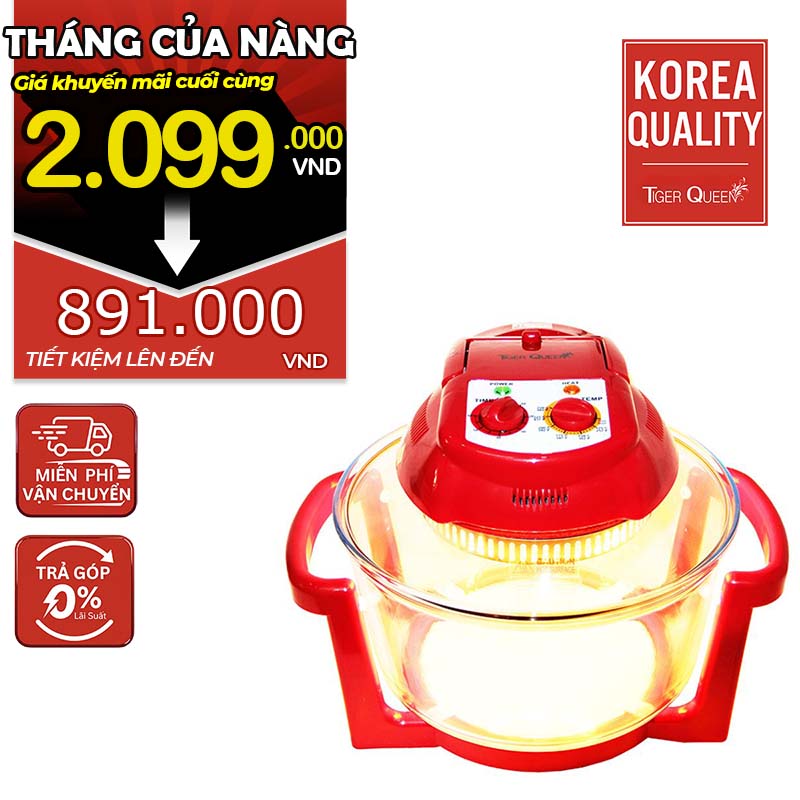 Lò nướng thủy tinh halogen hiệu TIGER QUEEN AX-787MHV [11L]