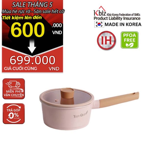 Nồi quánh ceramic chống dính hiệu TIGER QUEEN CWCP-18B [1.9L]