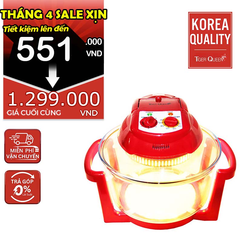Lò nướng thủy tinh halogen hiệu TIGER QUEEN AX-787MHV [11L]