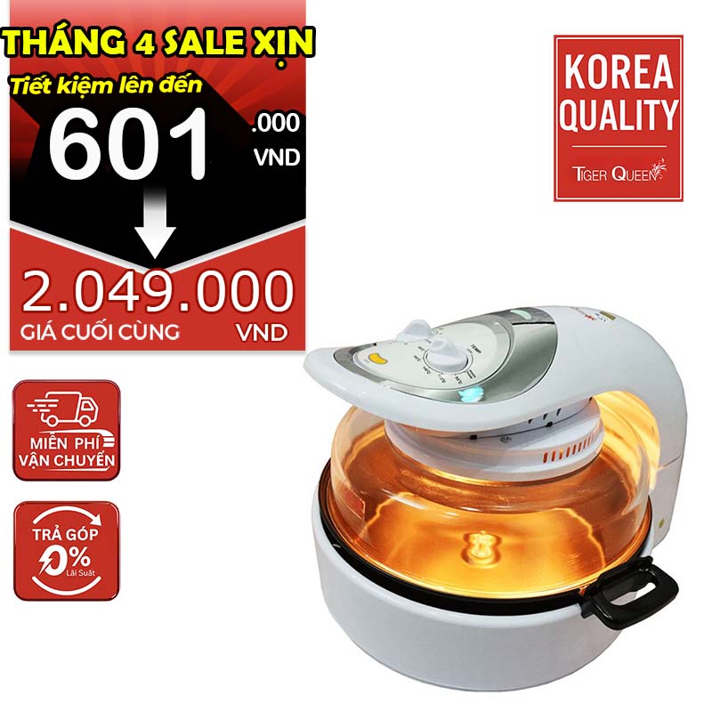 Lò nướng thủy tinh đa năng halogen hiệu TIGER QUEEN MO-02MHG [12L]