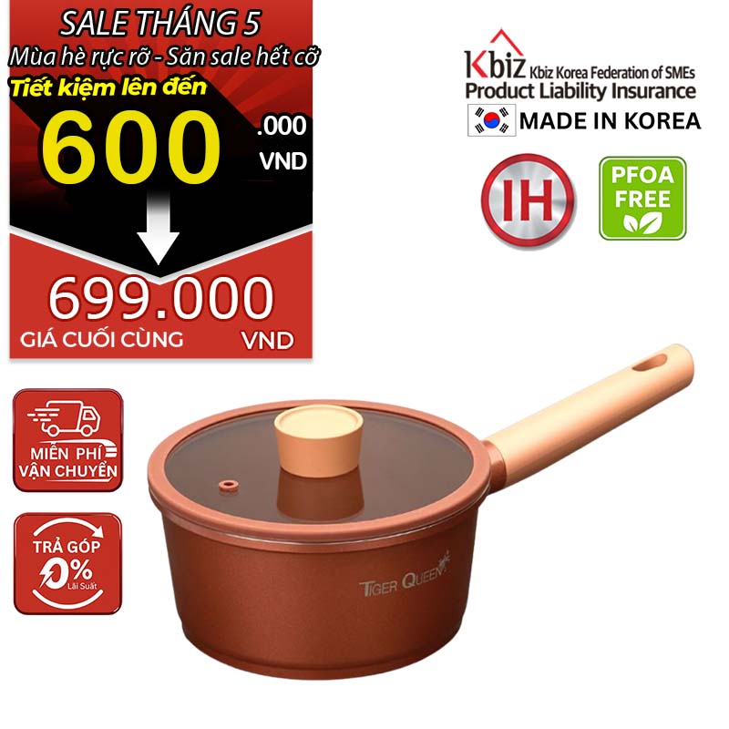 Nồi quánh ceramic chống dính hiệu TIGER QUEEN CWCB-18B [1.9L]