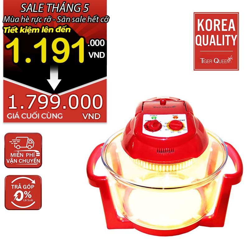 Lò nướng thủy tinh halogen hiệu TIGER QUEEN AX-787MHV [11L]