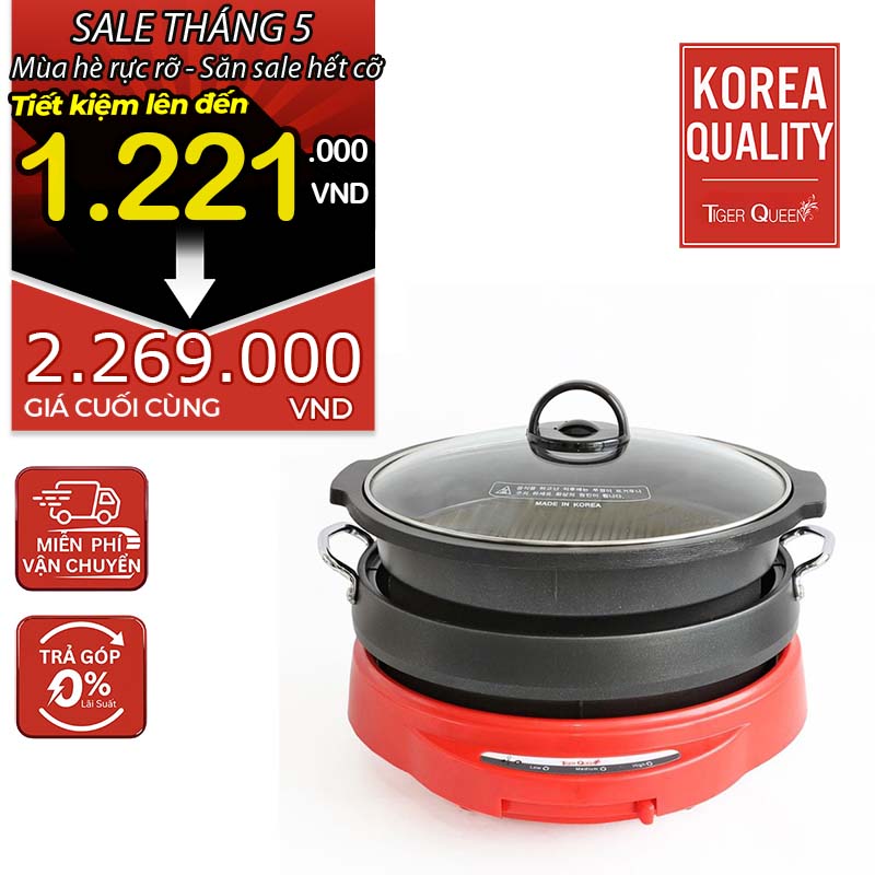 Lẩu điện đa năng hiệu TIGER QUEEN SQ-C350 [4.0L]